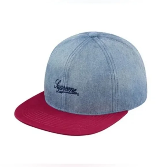 Supreme Washed Denim Fitted 6- Panel *SS13*
